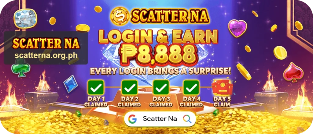 Scatter-Na-Login&Earn-₱8888-Banner