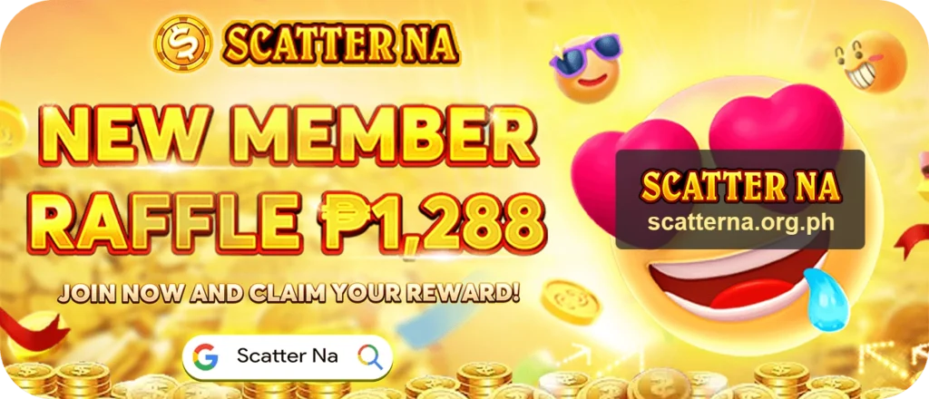 Scatter-Na-New-Member-Raffle-₱1288-Banner